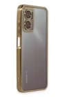 Xiaomi Redmi Note 11E Kılıf Razer Lensli Silikon - Gold