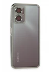 Xiaomi Redmi Note 11E Kılıf Razer Lensli Silikon - Gümüş