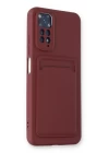 Xiaomi Redmi Note 11S Kılıf Kelvin Kartvizitli Silikon - Bordo