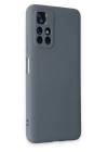 Xiaomi Redmi Note 11T Kılıf Nano içi Kadife Silikon - Gri