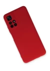 Xiaomi Redmi Note 11T Kılıf Nano içi Kadife Silikon - Kırmızı