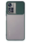 Xiaomi Redmi Note 11T Kılıf Palm Buzlu Kamera Sürgülü Silikon - Yeşil