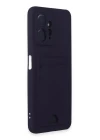 Xiaomi Redmi Note 12 4G Kılıf Kelvin Kartvizitli Silikon - Derin Mor