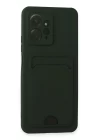 Xiaomi Redmi Note 12 4G Kılıf Kelvin Kartvizitli Silikon - Koyu Yeşil