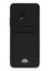 Xiaomi Redmi Note 12 4G Kılıf Kelvin Kartvizitli Silikon - Siyah