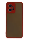 Xiaomi Redmi Note 12 4G Kılıf Montreal Silikon Kapak - Kırmızı
