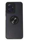 Xiaomi Redmi Note 12 4G Kılıf Montreal Yüzüklü Silikon Kapak - Siyah