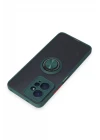 Xiaomi Redmi Note 12 4G Kılıf Montreal Yüzüklü Silikon Kapak - Yeşil