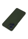 Xiaomi Redmi Note 12 4G Kılıf Nano içi Kadife Silikon - Koyu Yeşil