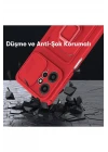 Xiaomi Redmi Note 12 4G Kılıf Zuma Kartvizitli Yüzüklü Silikon - Kırmızı