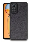 Xiaomi Redmi Note 12 Pro 4G Kılıf Aras Deri Kapak - Siyah