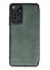 Xiaomi Redmi Note 12 Pro 4G Kılıf Flip Cover - Koyu Yeşil
