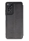 Xiaomi Redmi Note 12 Pro 4G Kılıf Flip Cover - Siyah