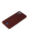 Xiaomi Redmi Note 12 Pro 4G Kılıf Kelvin Kartvizitli Silikon - Bordo