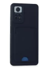 Xiaomi Redmi Note 12 Pro 4G Kılıf Kelvin Kartvizitli Silikon - Lacivert