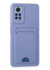 Xiaomi Redmi Note 12 Pro 4G Kılıf Kelvin Kartvizitli Silikon - Lila