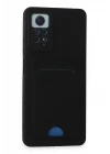 Xiaomi Redmi Note 12 Pro 4G Kılıf Kelvin Kartvizitli Silikon - Siyah