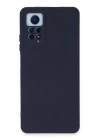Xiaomi Redmi Note 12 Pro 4G Kılıf Nano içi Kadife Silikon - Lacivert
