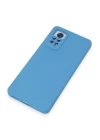 Xiaomi Redmi Note 12 Pro 4G Kılıf Nano içi Kadife Silikon - Mavi