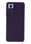Xiaomi Redmi Note 12 Pro 4G Kılıf Nano içi Kadife Silikon - Mor