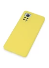 Xiaomi Redmi Note 12 Pro 4G Kılıf Nano içi Kadife Silikon - Sarı