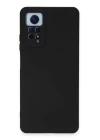 Xiaomi Redmi Note 12 Pro 4G Kılıf Nano içi Kadife Silikon - Siyah