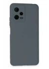 Xiaomi Redmi Note 12 Pro 5G Kılıf Nano içi Kadife Silikon - Gri