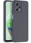 Xiaomi Redmi Note 12 Pro 5G Kılıf Nano içi Kadife Silikon - Gri