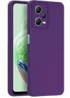 Xiaomi Redmi Note 12 Pro 5G Kılıf Nano içi Kadife Silikon - Mor