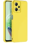 Xiaomi Redmi Note 12 Pro 5G Kılıf Nano içi Kadife Silikon - Sarı