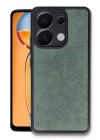 Xiaomi Redmi Note 13 4G Kılıf Aras Deri Kapak - Koyu Yeşil