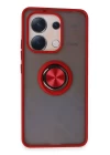 Xiaomi Redmi Note 13 4G Kılıf Montreal Yüzüklü Silikon Kapak - Kırmızı