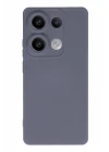 Xiaomi Redmi Note 13 4G Kılıf Nano içi Kadife Silikon - Gri