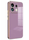 Xiaomi Redmi Note 13 4G Kılıf Volet Silikon - Mor