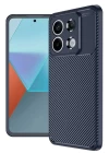 Xiaomi Redmi Note 13 Pro 4G Kılıf Auto Focus Karbon Kapak - Lacivert
