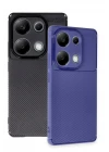 Xiaomi Redmi Note 13 Pro 4G Kılıf Auto Focus Karbon Kapak - Lacivert