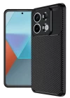 Xiaomi Redmi Note 13 Pro 4G Kılıf Auto Focus Karbon Kapak - Siyah