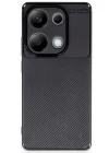 Xiaomi Redmi Note 13 Pro 4G Kılıf Auto Focus Karbon Kapak - Siyah