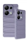 Xiaomi Redmi Note 13 Pro 4G Kılıf Bibercas Silikon Kapak - Lila