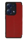 Xiaomi Redmi Note 13 Pro 4G Kılıf Flip Cover - Kırmızı