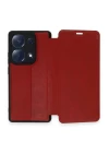 Xiaomi Redmi Note 13 Pro 4G Kılıf Flip Cover - Kırmızı