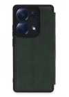 Xiaomi Redmi Note 13 Pro 4G Kılıf Flip Cover - Koyu Yeşil