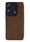 Xiaomi Redmi Note 13 Pro 4G Kılıf Flip Cover - Taba