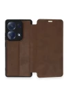 Xiaomi Redmi Note 13 Pro 4G Kılıf Flip Cover - Taba
