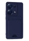 Xiaomi Redmi Note 13 Pro 4G Kılıf Kelvin Kartvizitli Silikon - Lacivert