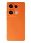 Xiaomi Redmi Note 13 Pro 4G Kılıf Nano içi Kadife Silikon - Turuncu