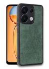 Xiaomi Redmi Note 13 Pro 5G Kılıf Aras Deri Kapak - Koyu Yeşil