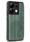 Xiaomi Redmi Note 13 Pro 5G Kılıf Flip Cover - Koyu Yeşil