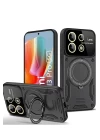 Xiaomi Redmi Note 13 Pro 5G Kılıf Joy Lens Standlı Kapak - Siyah