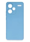 Xiaomi Redmi Note 13 Pro Plus Kılıf Nano içi Kadife Silikon - Mavi
